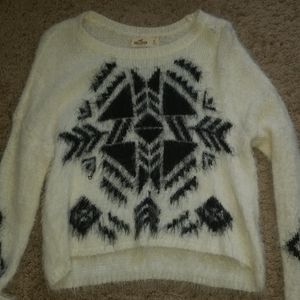 Cropped Patterned Sweater